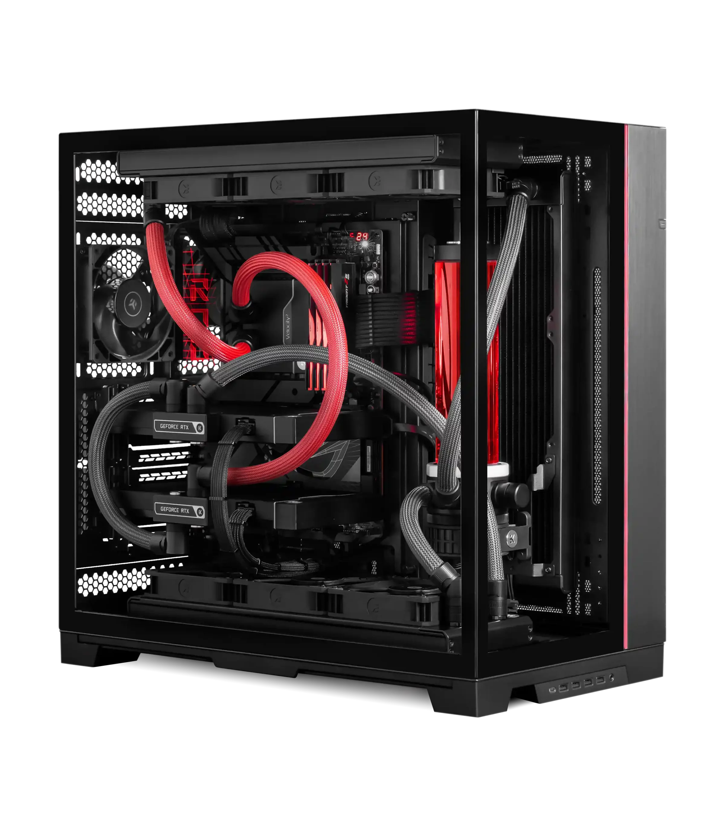 High-End Custom Liquid Cooled Gaming With Softline Tubes PC H2O