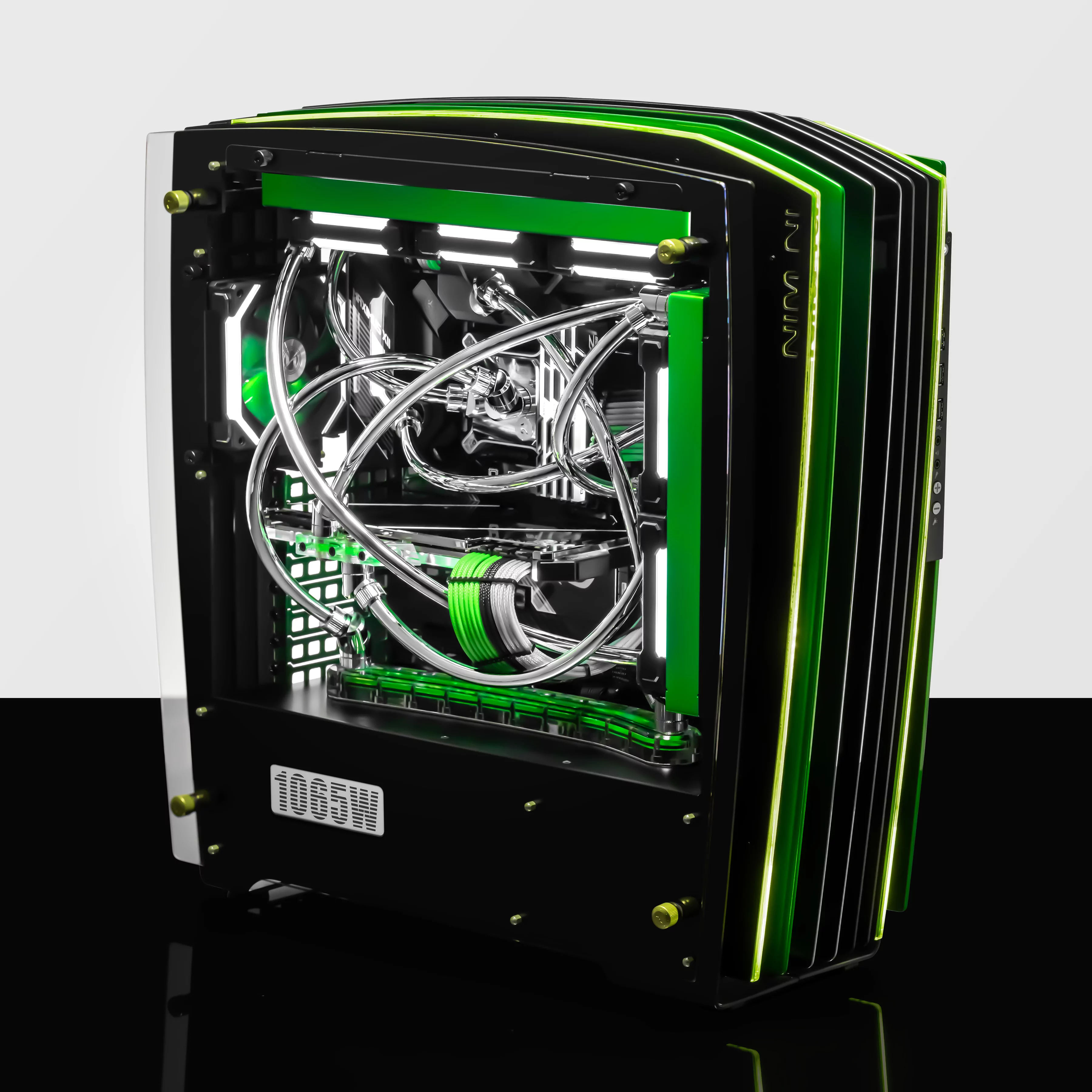 Custom Game PC With Organic Shapes By FENN Systems