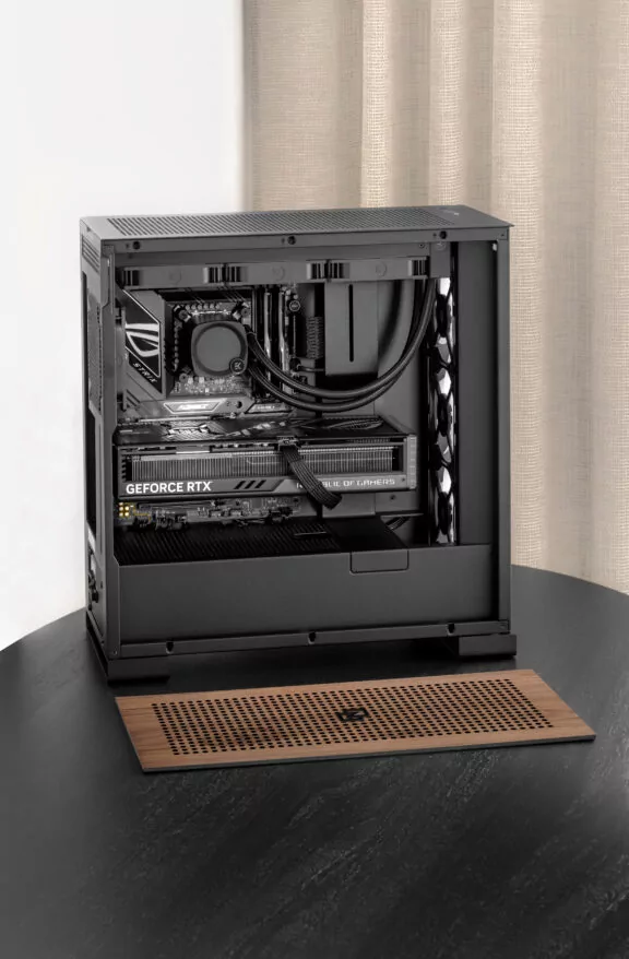 Unique Custom High-End Game PC With Walnut Front Panel Njord Maxx